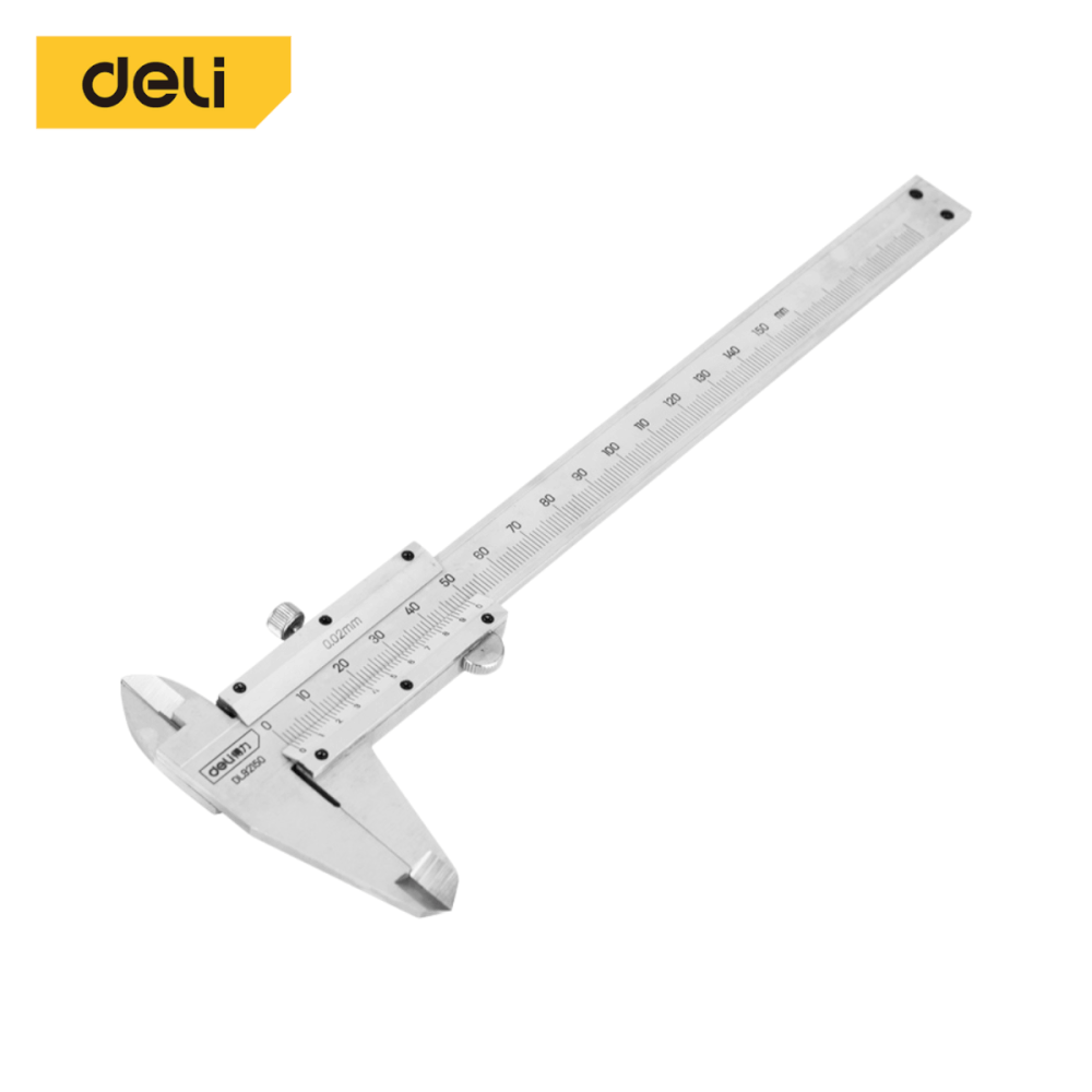 เวอร์เนียร์ DELI EDL92150-YL-01 สแตนเลส 6นิ้ว สีเงิน_7